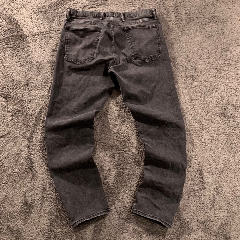 Gap Denim Mens Slim Straight Jeans Faded Black 36x32 Casual Workwear Pants 38W